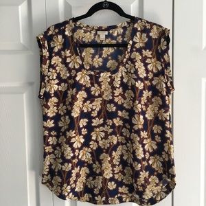 J. Crew Polished Scoopneck Top